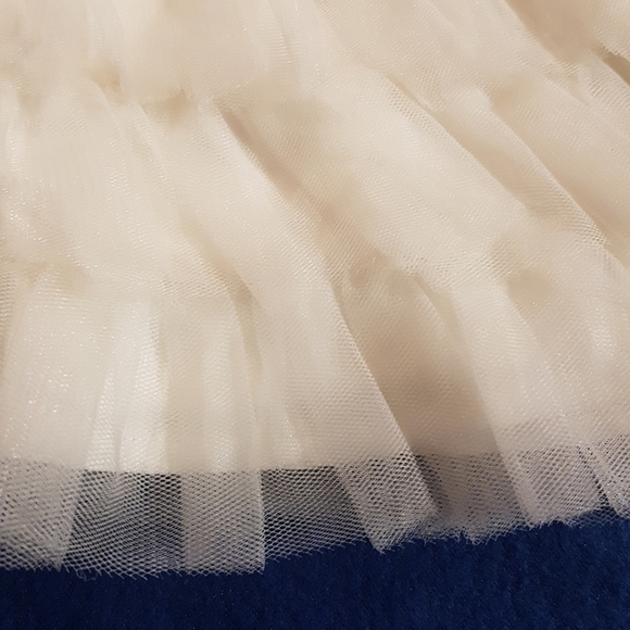 Gymboree off white silk & tulle dress size 6 - Picture 3 of 6